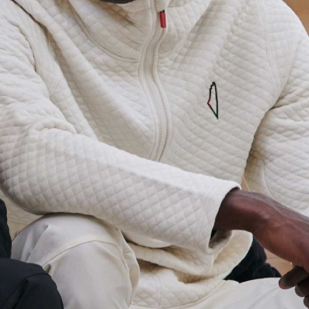 PALIROOTS🌸🌷🩷🩵🌈🌈💜💚💘🌼🪷Kickback quilted hoodie🌸Side zipper Unisex